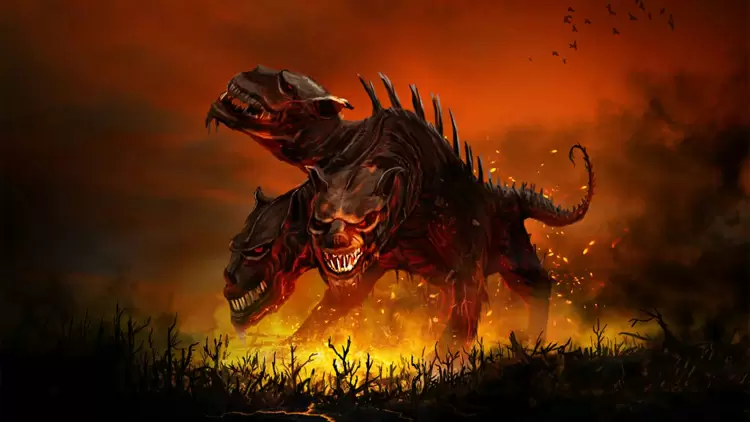 Which mythical creature from Greek mythology is sometimes considered a Halloween monster due to its association with death and the underworld?