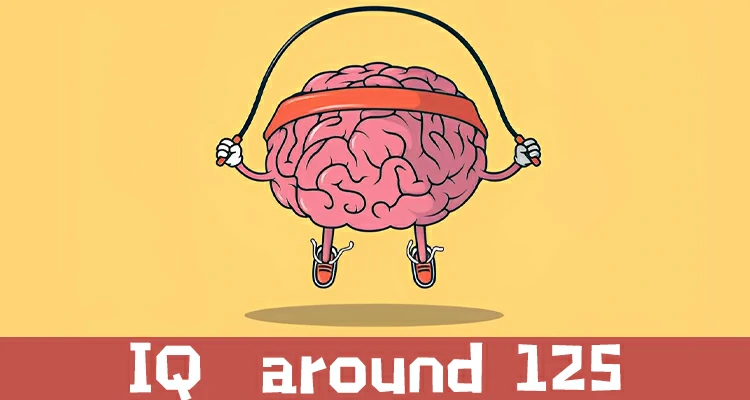 IQ around 125