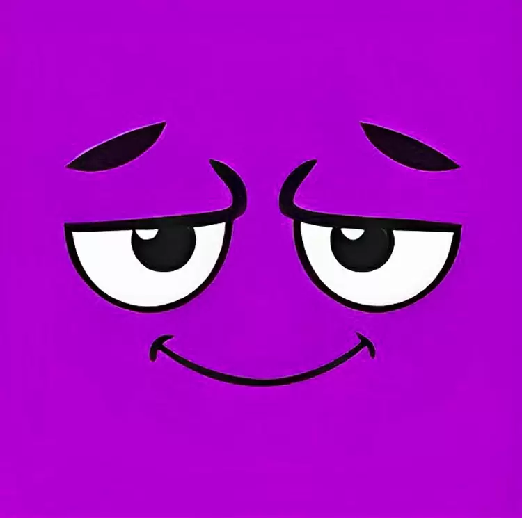 Mysterious and Enchanting Purple Smile