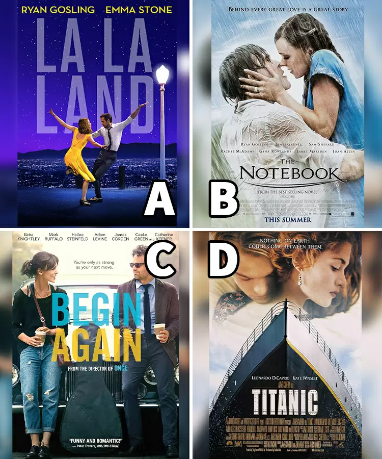 Which romantic movie do you adore most?