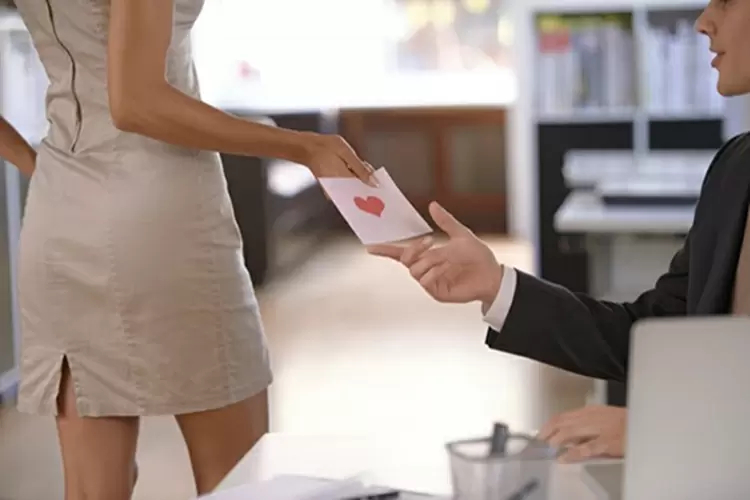 Your co-worker is secretly in love with you! 