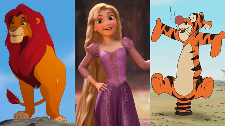 You're a combo of Simba, Rapunzel, and Tigger!