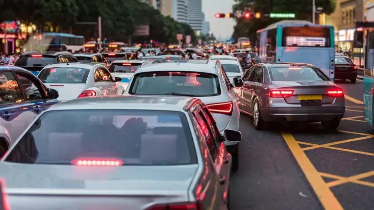 When you are stuck in a traffic jam, you usually: