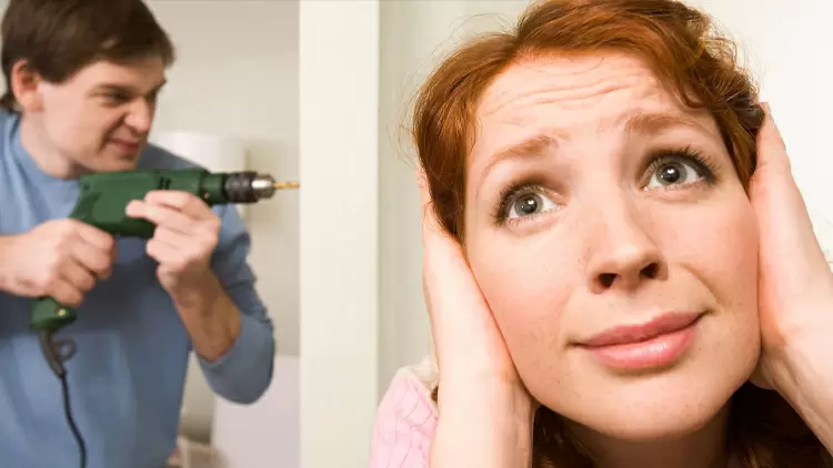 Your neighbor is making noise late at night, disrupting your sleep.