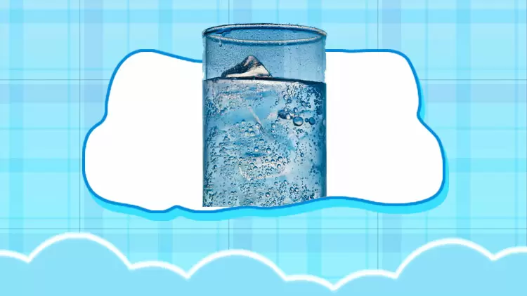 Iced sparkling water